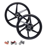 Jogo Roda Liga Leve Bros Nxr 160 Xre 190 Freio Disco Par