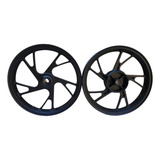 Jogo Rodão Honda Fan 125 Pé De Galinha Tambor Preto Lona