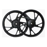 Jogo Rodão Honda Titan 125 Pé De Galinha Tambor Preto Lona
