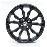 Jogo Rodas Aro 15 Vw Gol Saveiro Voyage 4x100 Bicos M16 Cor Black Piano Black