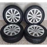 Jogo Rodas Audi A3 Aro 16 5x112 Com Pneus Continental