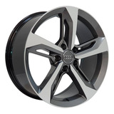 Jogo Rodas Audi Q7 Zeus Zwaq7 Aro 18 5x100 Et42 Grafite Diam