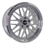 Jogo Rodas Bbs Lm Civic Lancer Aro 18x80 5x114 Prata Dia