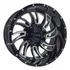 Jogo Rodas Off Road Dodge Ram 2500 20x10 8x165 Preto Milled