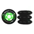 Jogo Rodas Traxart Fitness Roadster 80mm/85a - Preto/verde Cor Preto