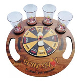 Jogo Roleta Spin Shot Virada Bebida Drink Grife De Boteco