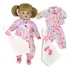 Jogo Roupa De Boneca Adora Doll E Reborn Pijaminha Rosa Laço