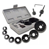 Jogo Serra Copo Kit 11 Peças Para Madeira Gesso Pvc Plástico