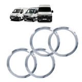 Jogo Sobre Aro Cromado Ducato Roda Aro 15 Carro E Van Abs
