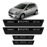 Jogo Soleira Premium Fiat Punto 2007 2008 2009 2010 2011 2012 2013 2014 2015 2016 2017 2018 2019 2020 8 Peças