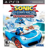 Jogo Sonic & All Stars Racing Transformed Ps3 Midia Fisica