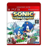 Jogo Sonic Generations Ps3 Novo Original Pronta Entrega