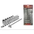 Jogo Soquete Longo E-torx Fêmea1/2x3/8+cabot3/8+adaptaptador