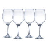 Jogo Taças De Vidro One Vinho E Agua 4 Pcs 490ml Ruvolo