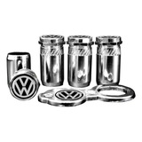 Jogo Tampa Ventil Válvula Pneu Antifurto Volkswagen Gol Fox