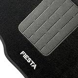 Jogo Tapete Carpete Automotivo Carro Ford Fiesta 2002 A 2011 Preto Bordado Kit Conjunto 5 Peças Personalizado Durável