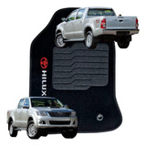 Jogo Tapete Carpete Hilux Cd 2011 2012 2013 2014 2015 Logo