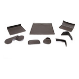 Jogo Tapetes Console E Painel Marrom 8 Pec Onix 2013 A 2016