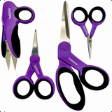 Jogo Tesoura Costura Tecido Artesanato Profissional Afiada