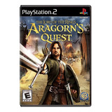 Jogo The Lord Of The Rings Aragorn's Quest Ps2 No Brasil