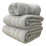 Jogo Toalha Banho Buddemeyer Vanilla Extra Soft Algodão 4pçs Cor Cinza