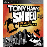 Jogo Tony Hawk Shred Big Air Ps3 Mídia Física Sem Board Game