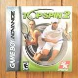 Jogo Top Spin 2 Game Boy Advance Gba 