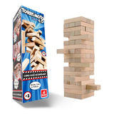 Jogo Torre Caiu Perdeu Equilibrio Madeira Brinquedo Clássico