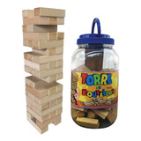 Jogo Torre De Equilíbrio Brinquedo De Madeira