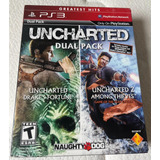 Jogo Uncharted Dual Pack Ps3 Mídia Física Usado