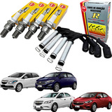 Jogo Vela Cabo Ngk Gm Onix Prisma 1 0 8v Flex 2013 A 2022