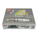 Jogo Vela Laser Iridium Izfr6k11ds Accord 16v/ Lx 08/xx Ngk