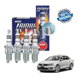 Jogo Vela Ngk Iridium Jetta A3 A4 A5 Q3 2 0 Tsi Tfsi Bkr7eix