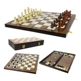 Jogo Xadrez Madeira 3x1 Tabuleiro 50x50 Grande Profissional