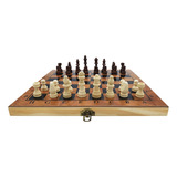 Jogo Xadrez Madeira Dobravel