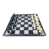 Jogo Xadrez Tabuleiro Portátil Magnético Imã Dobrável 31x31