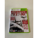 Jogo Xbox 360 Batman Arkham City Original Mídia Física