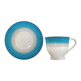Jogo Xicaras Chá Porcelana Fina 170ml Jgch 005 12 Pçs