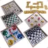 Jogos 6 Em 1 Xadrez Dama Ludo Trilha Jogo Da Velha Dominó
