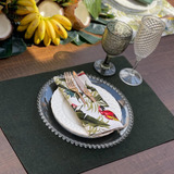 Jogos Americanos E Guardanapos Kit Mesa Tropical 4 Lugares