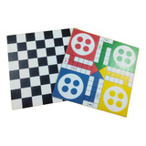 Jogos De Tabuleiro 2 Em 1 Dama E Ludo De Madeira