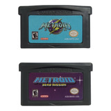 Jogos Metroid Zero Mission + Metroid Fusion - Gba - Novo.