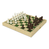 Tabuleiro Para Jogo Xadrez 50x50cm Madeira Brinquedo - 56410