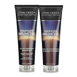 John Frieda Midnight Brunette Shampoo 245ml Cond 245ml