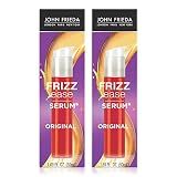 John Frieda Soro De Cabelo Original Frizz Ease, Antifrizz Com Proteção Contra Calor, Infundido Com Proteína De Seda, 50 Ml (pacote Com 2)