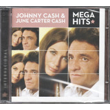 Johnny Cash   June Carter Cash Cd Mega Hits Novo Lacrado