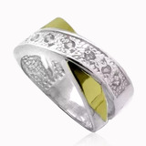 Joia Anel Feminino Prata