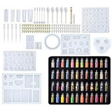 Jóias Com Cristal E Resina Borracha Molde Kits 227pcs