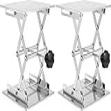 JOIKIT 2 Peças Macaco Tesoura De Laboratório De 15 X 15 Cm Suporte De Tesoura Pequeno Para Laboratório Mesa Elevatória De Laboratório De Aço Inoxidável Suporte De Plataforma De Elevação De