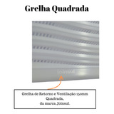 Joinsul Kit 10 Grade De Ventilação Quadrada 150mm Com Tela Integrada